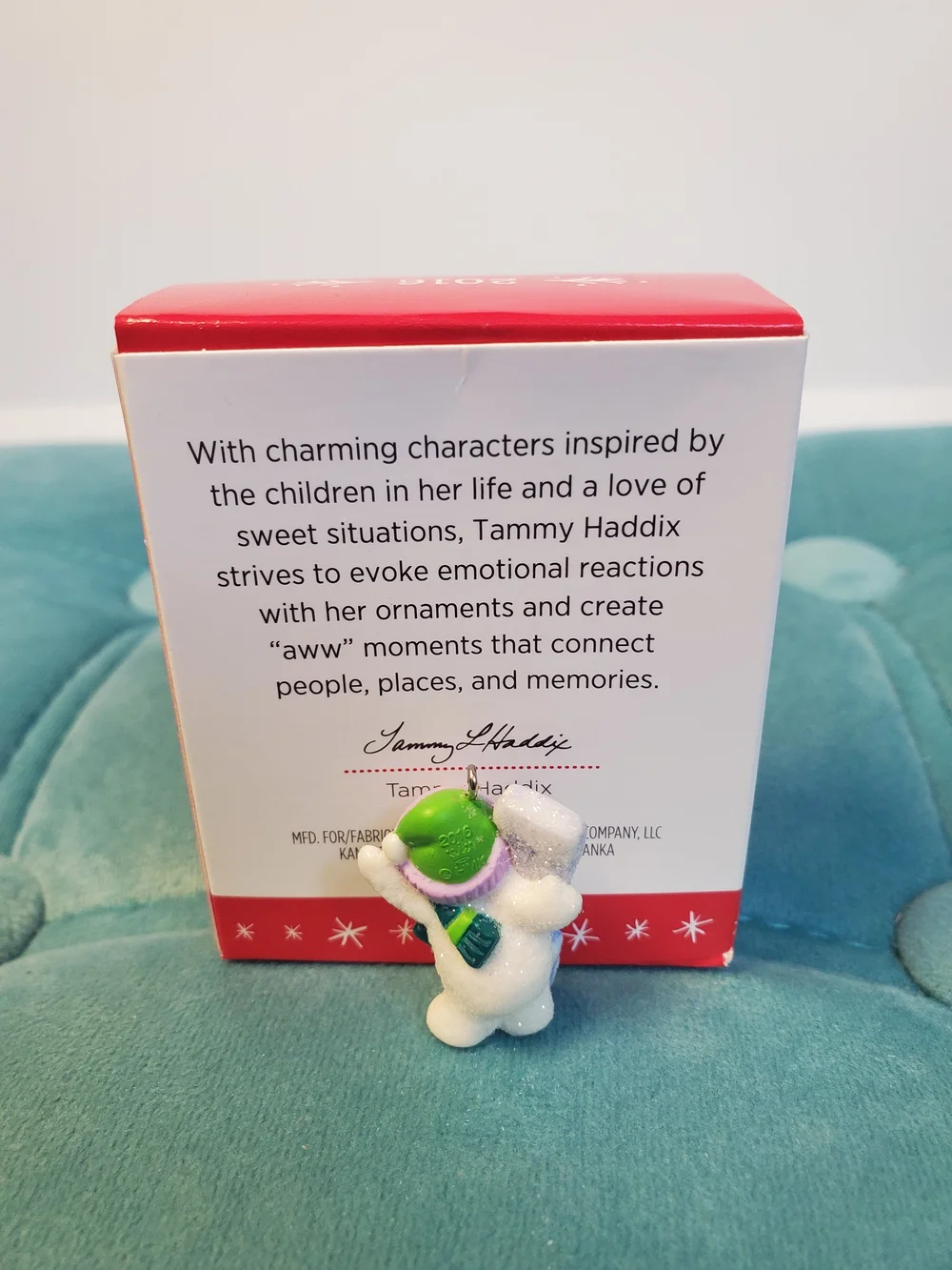 Hallmark Keepsake 2016 A Little Frosty Fun Miniature Ornament QXM8544